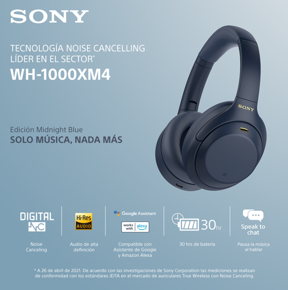 Sony WH-1000XM4 Midnight Blue