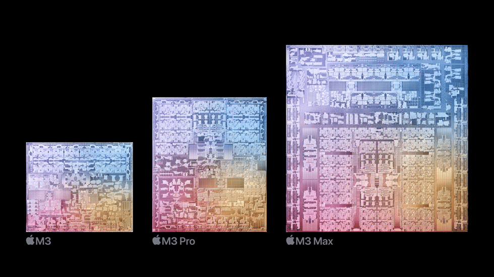 Apple M3, M3 Pro, M3 Max