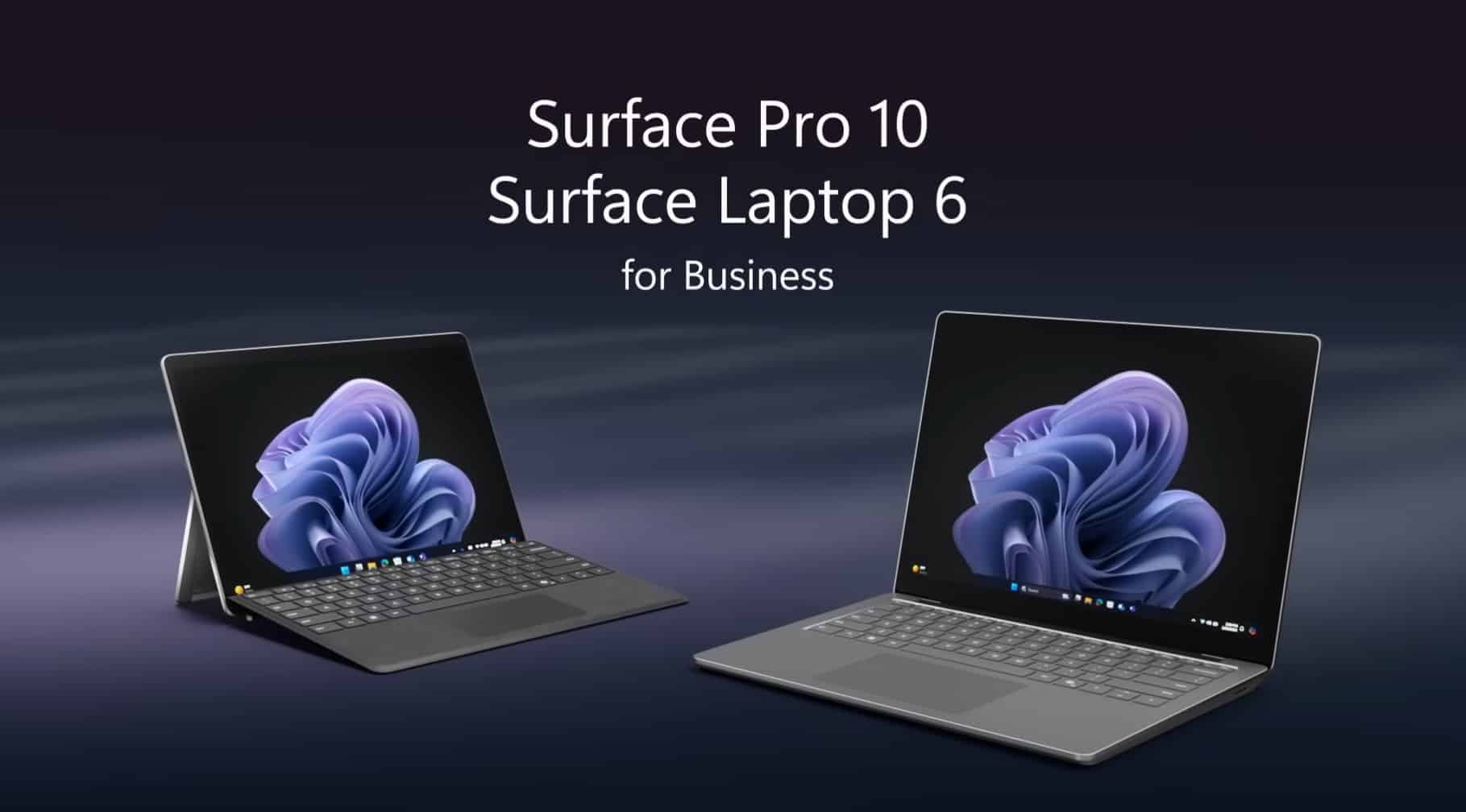 Microsoft Surface Pro 10 y Laptop 6