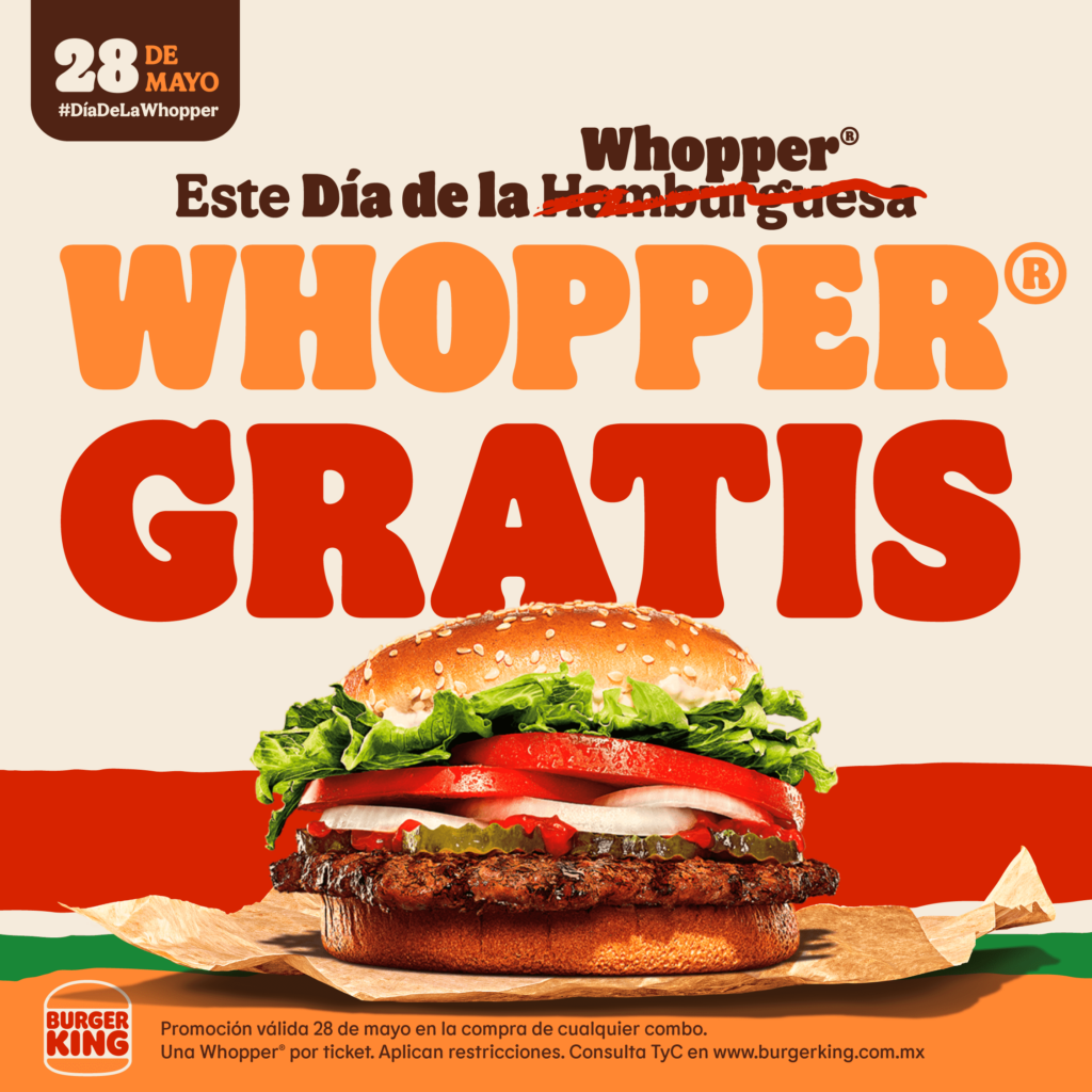 Día de la Whopper Burger King