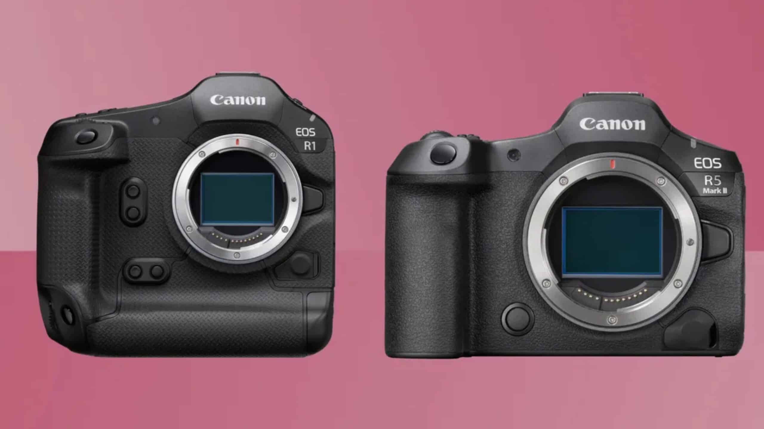 Canon EOS R1 y Canon EOS R5 Mark II