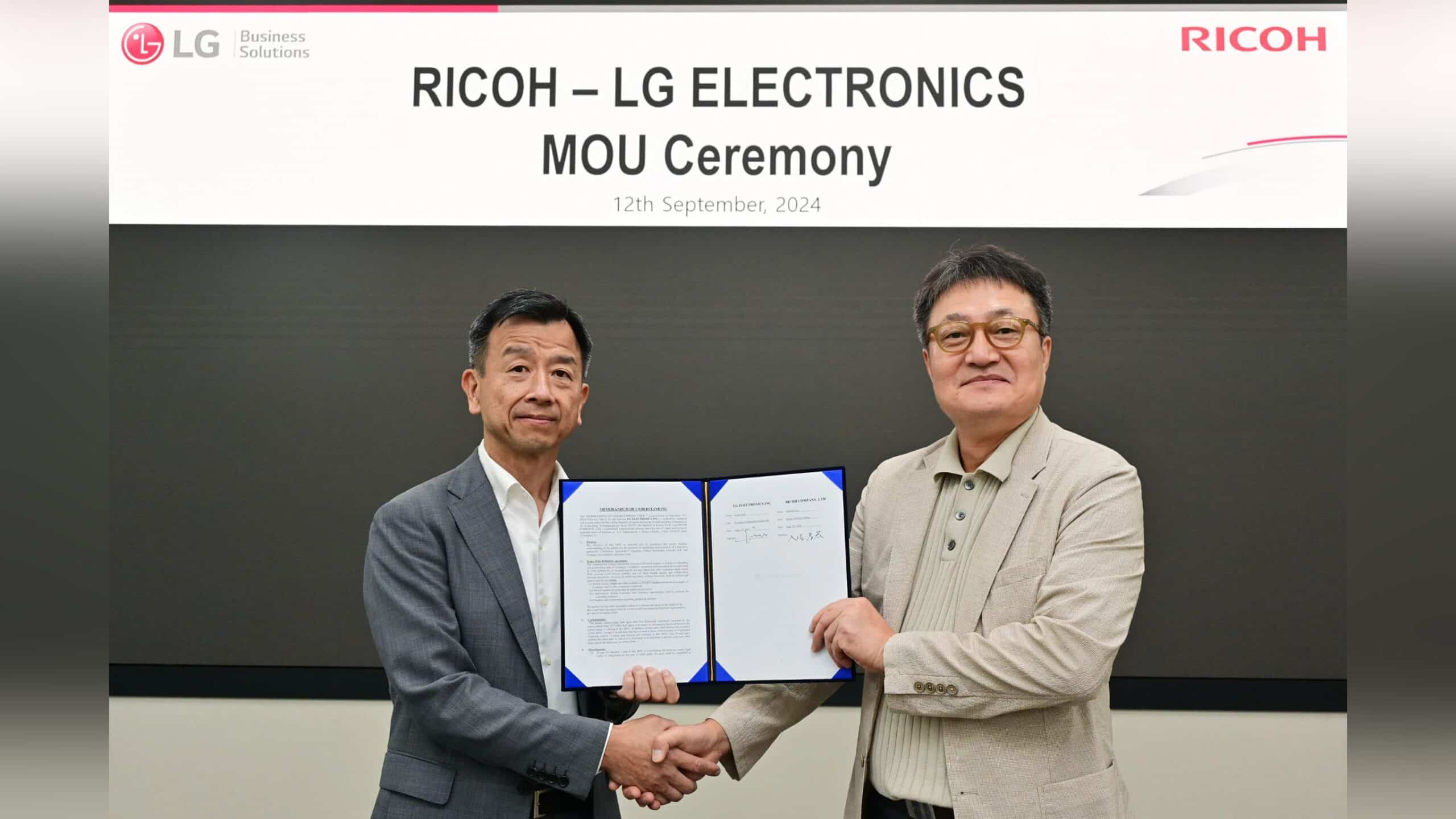 LG Electronics y Ricoh