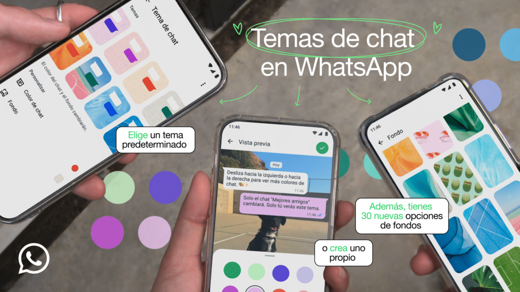 temas de chat en WhatsApp