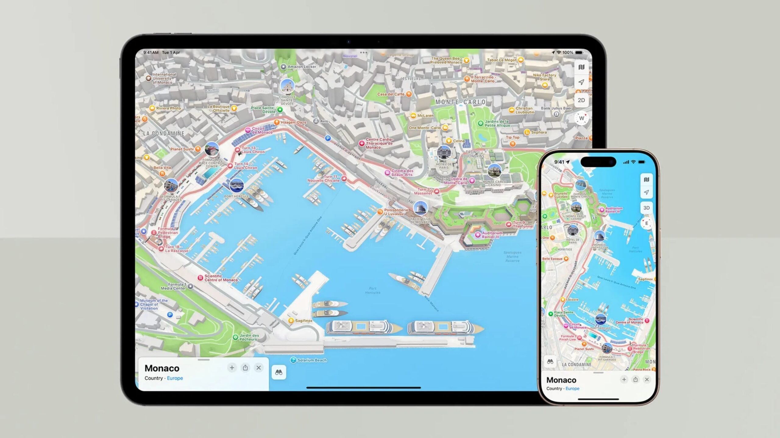 Apple Maps Gran Premio de Mónaco