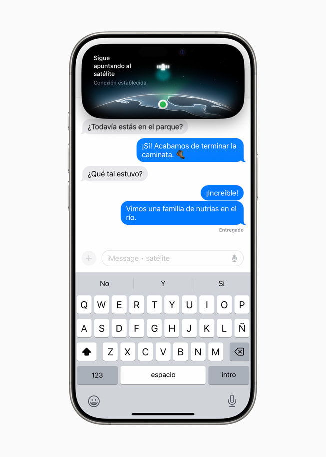 IPhone ubicación vía satélite