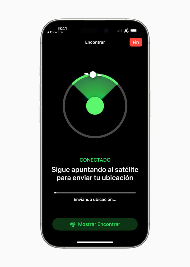 IPhone ubicación vía satélite
