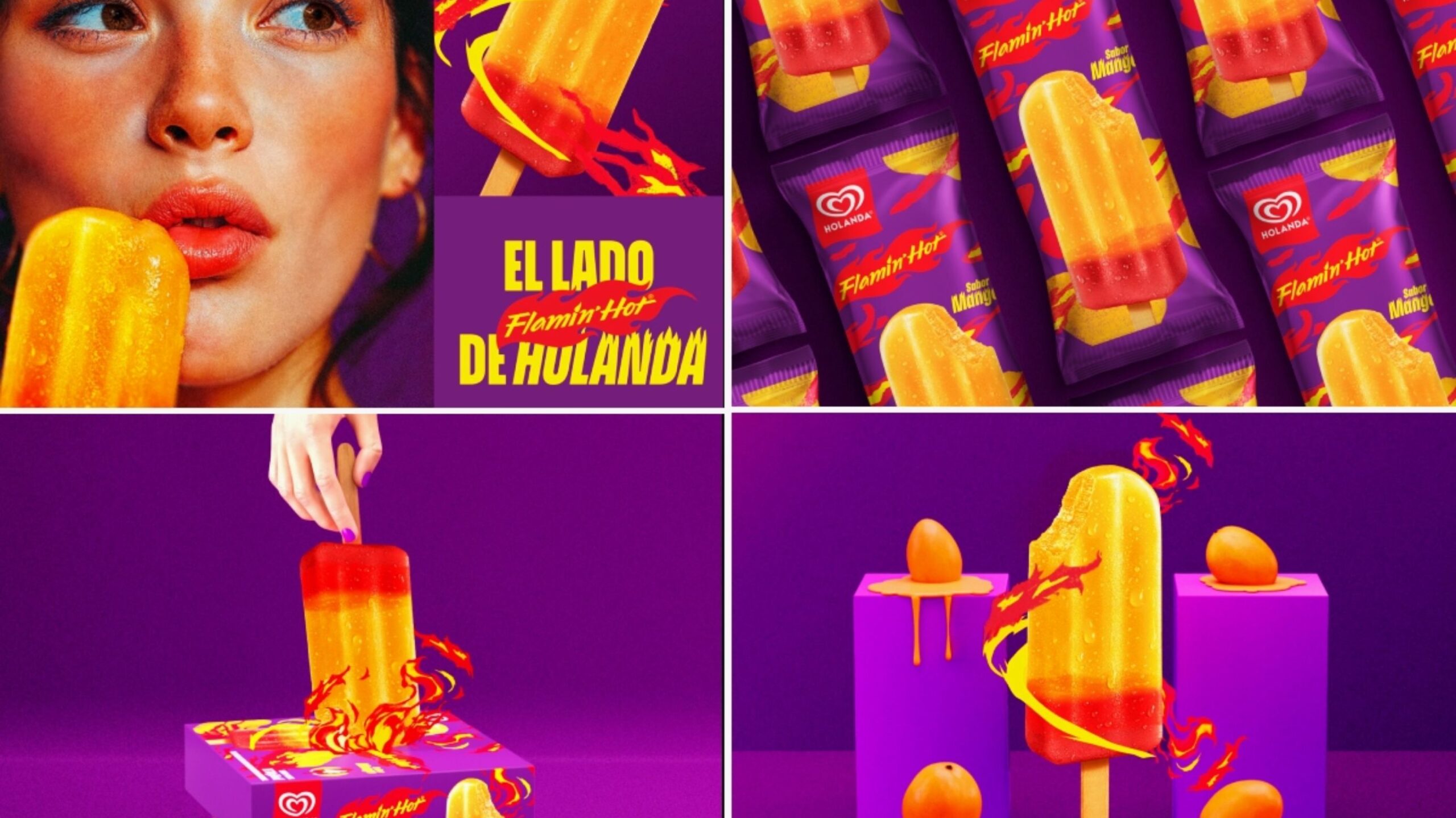 Helados Holanda y Flamin’ Hot