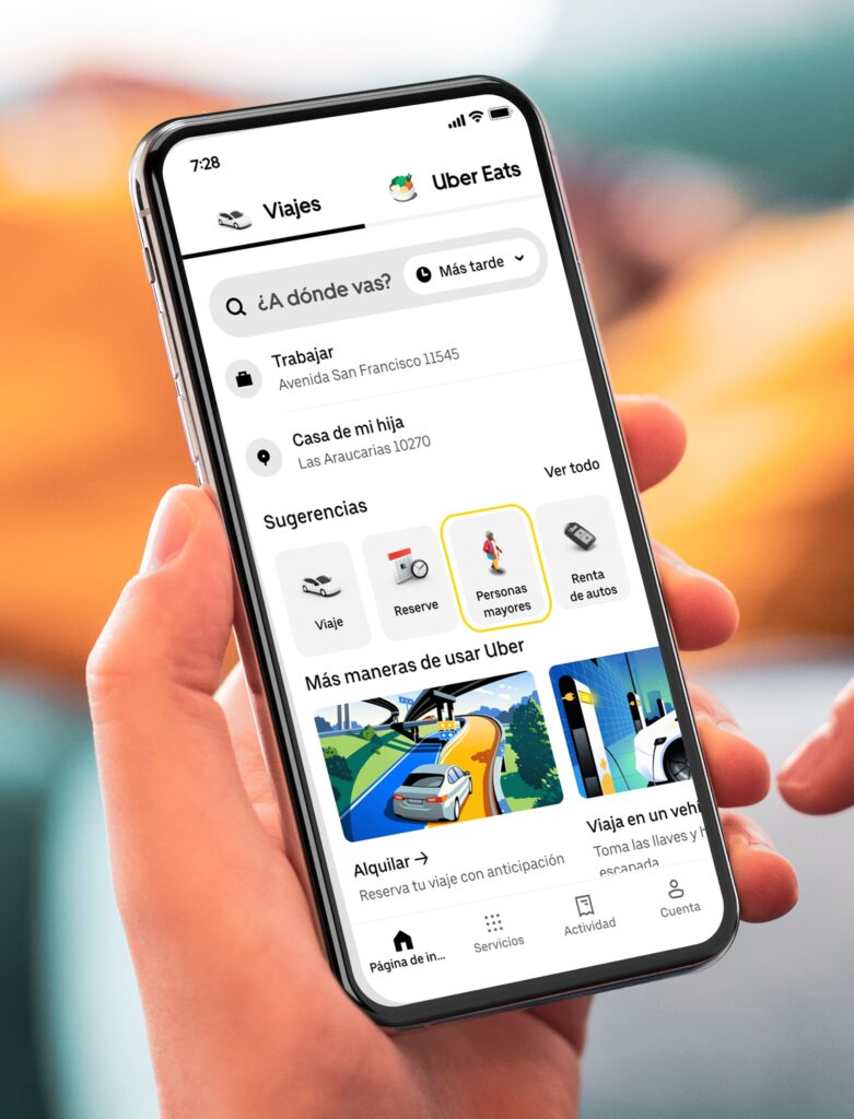 Uber para adultos mayores