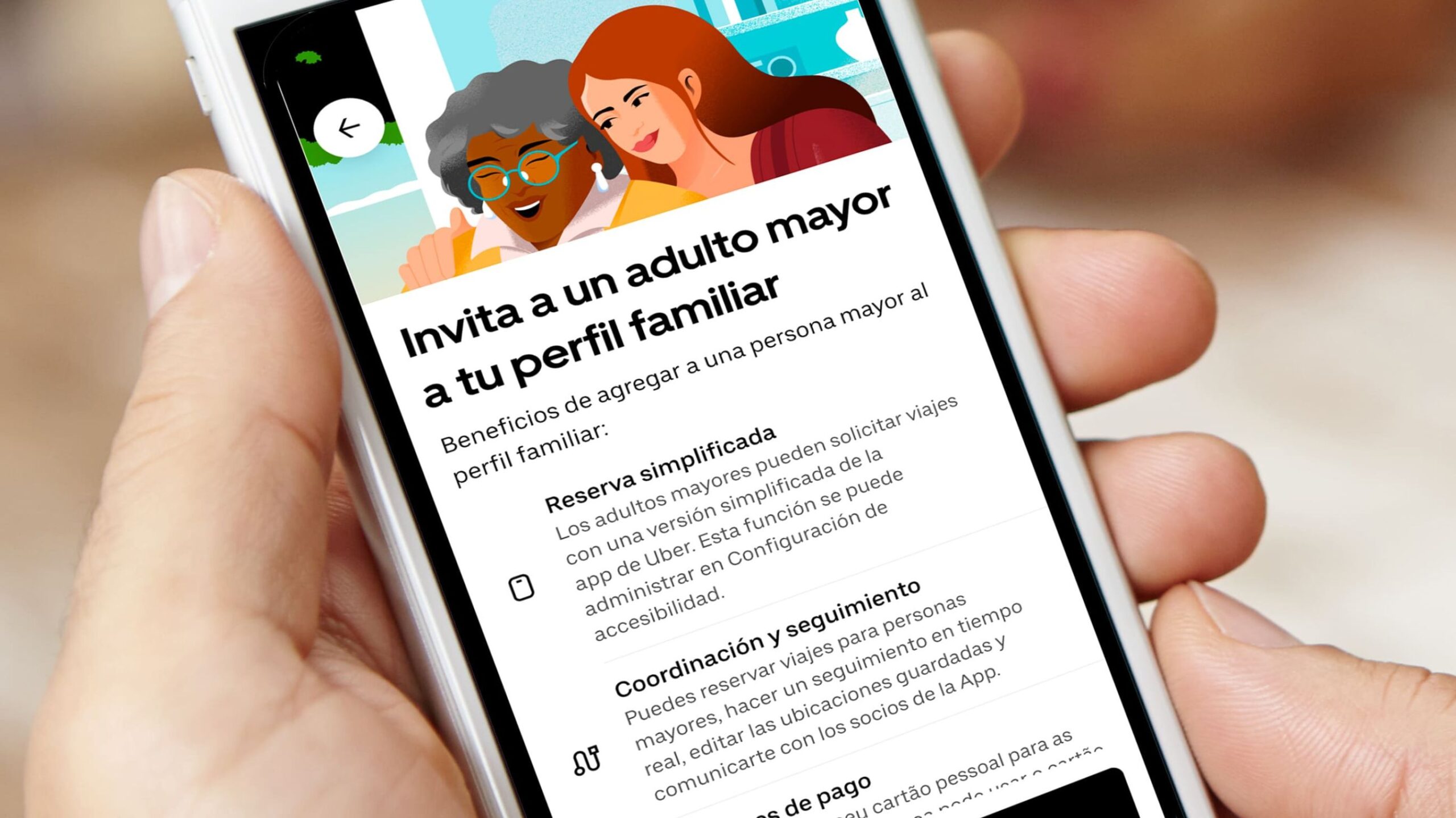 Uber para adultos mayores