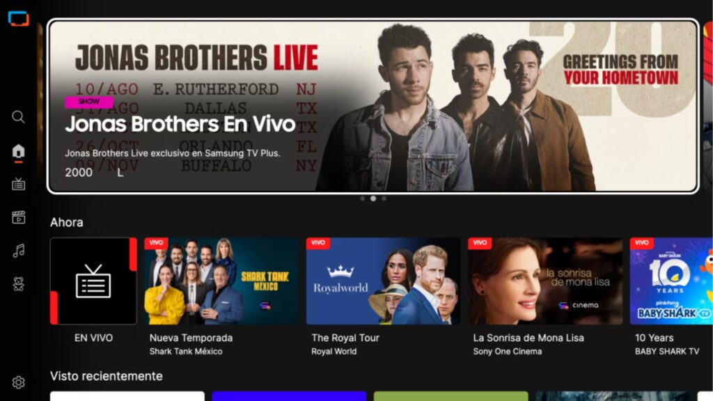 Samsung TV Plus Jonas Brothers