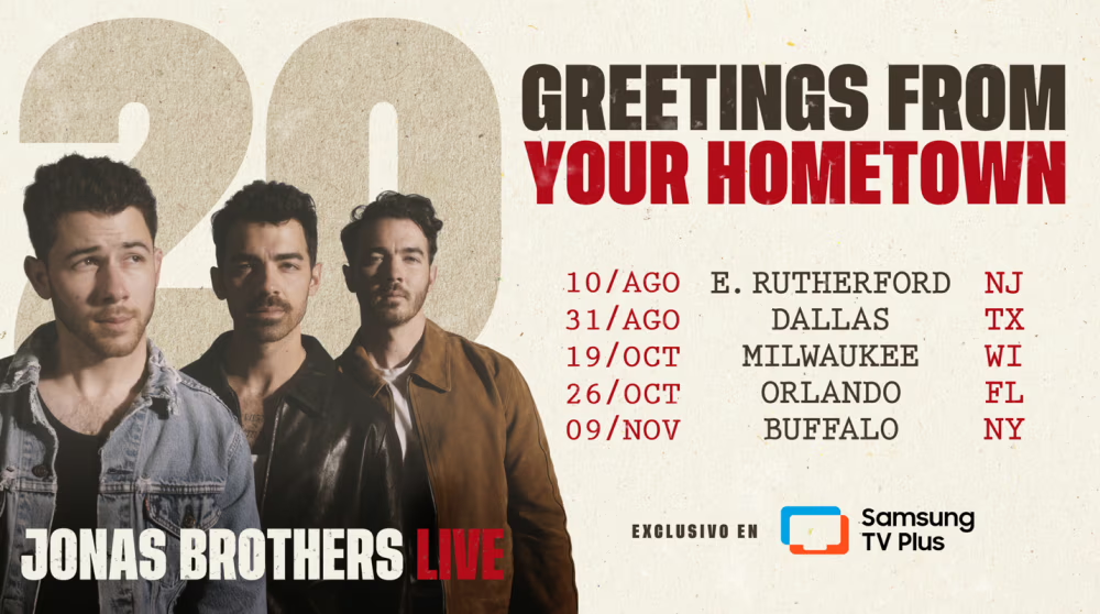 Samsung TV Plus Jonas Brothers