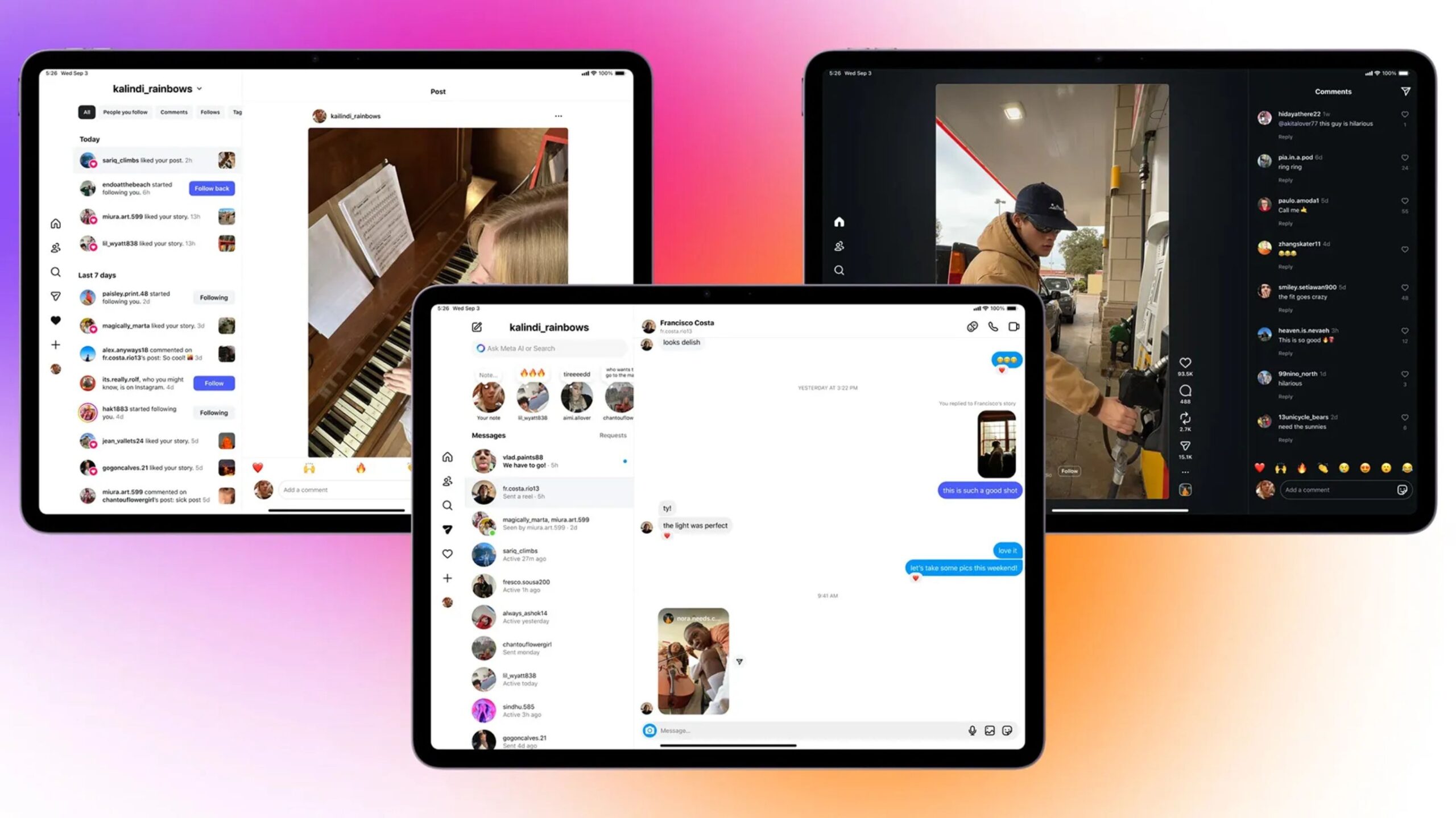Instagram para iPad
