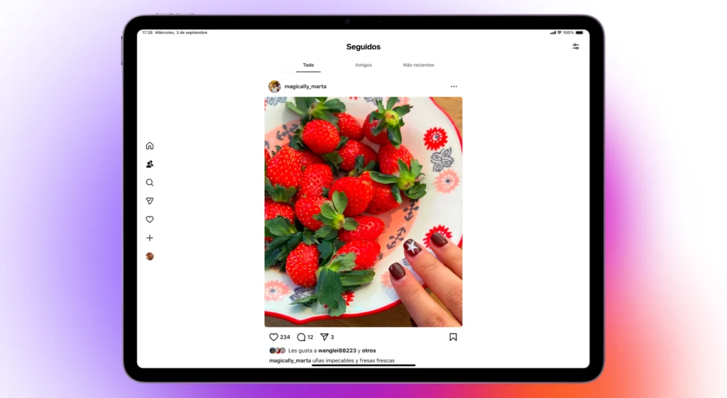 Instagram para iPad