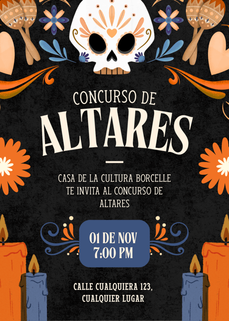 Canva diseños de Día de Muertos
