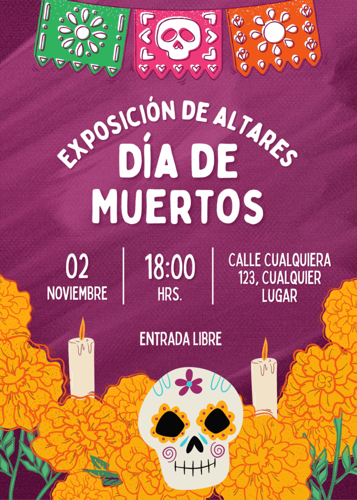 Canva diseños de Día de Muertos
