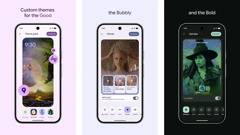 Google Pixel Paquetes de temas