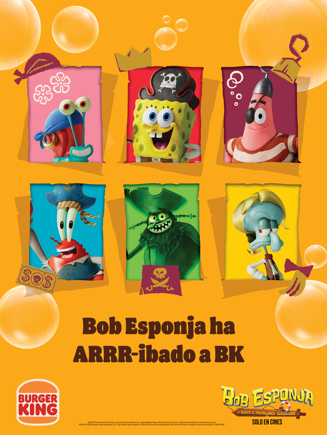 Burger King juguetes coleccionables de Bob Esponja