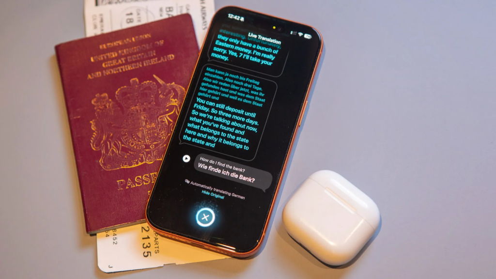 traducción en vivo de los AirPods