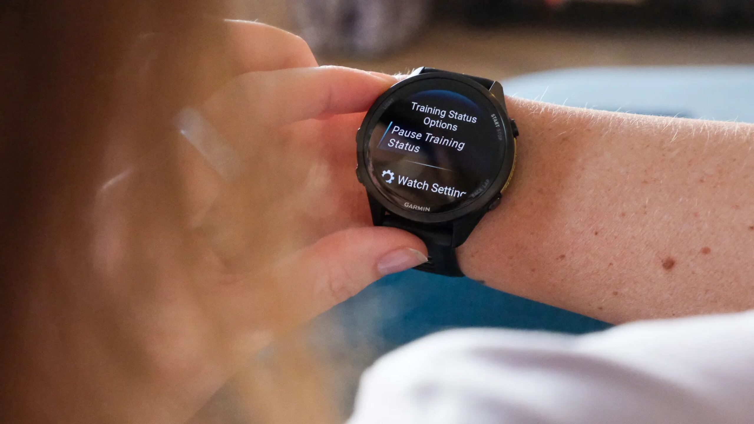 pausar estado de entrenamiento Garmin