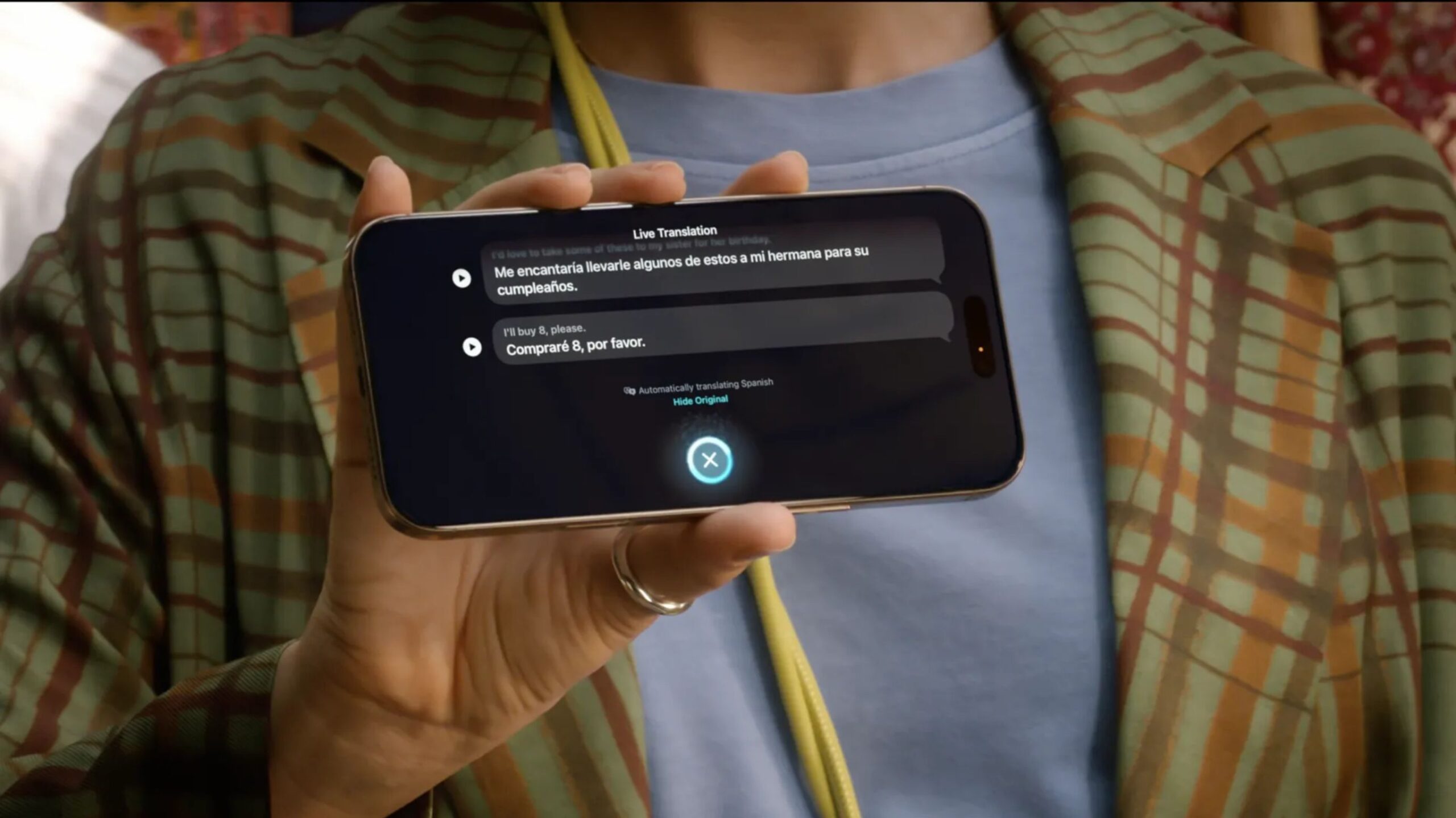traducción en vivo de los AirPods