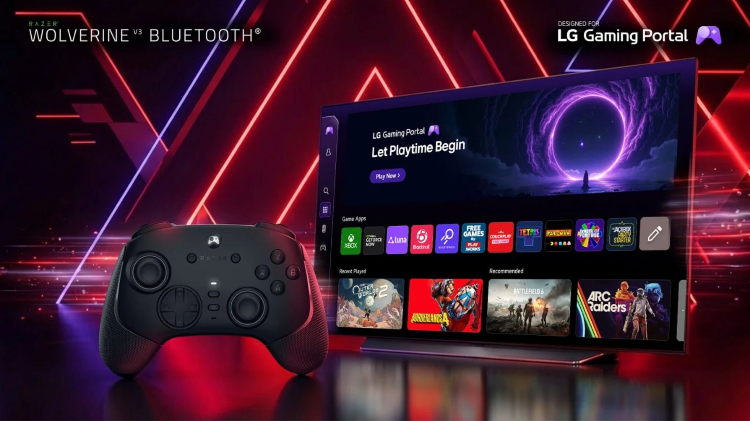 Razer Wolverine V3 Bluetooth para televisores LG