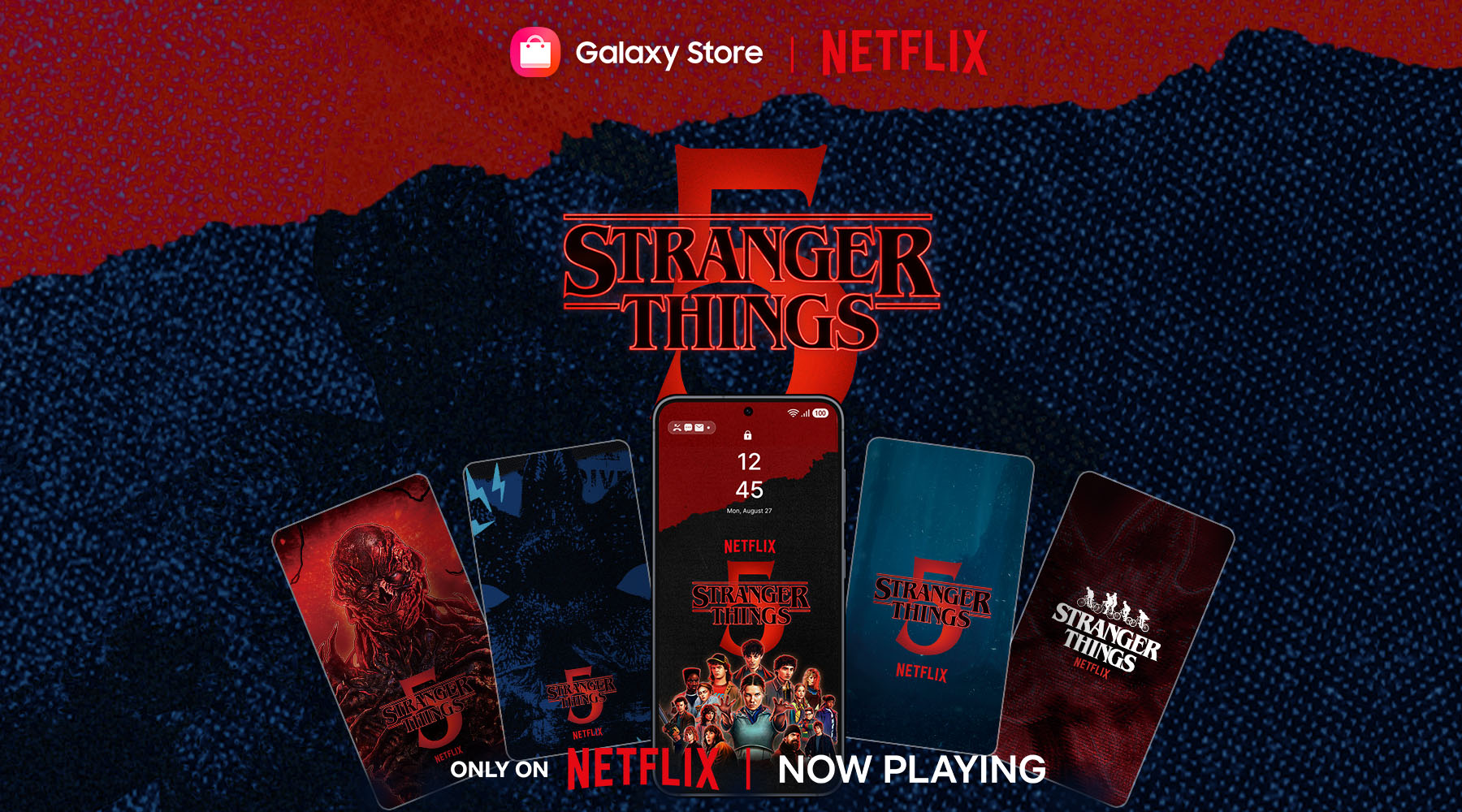 smartphones Samsung temas de Stranger Things