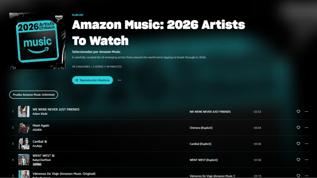 Amazon Music Artists to Watch 2026
