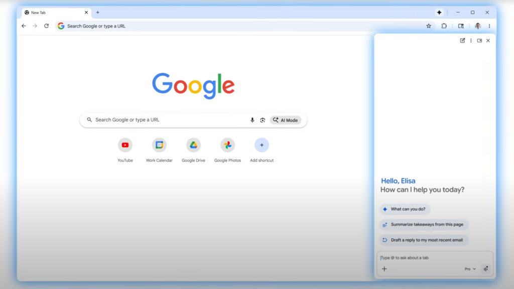 Google Chrome navegación automática