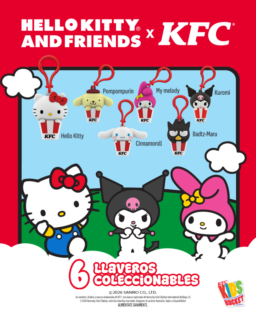 KFC llaveros de Hello Kitty and Friends