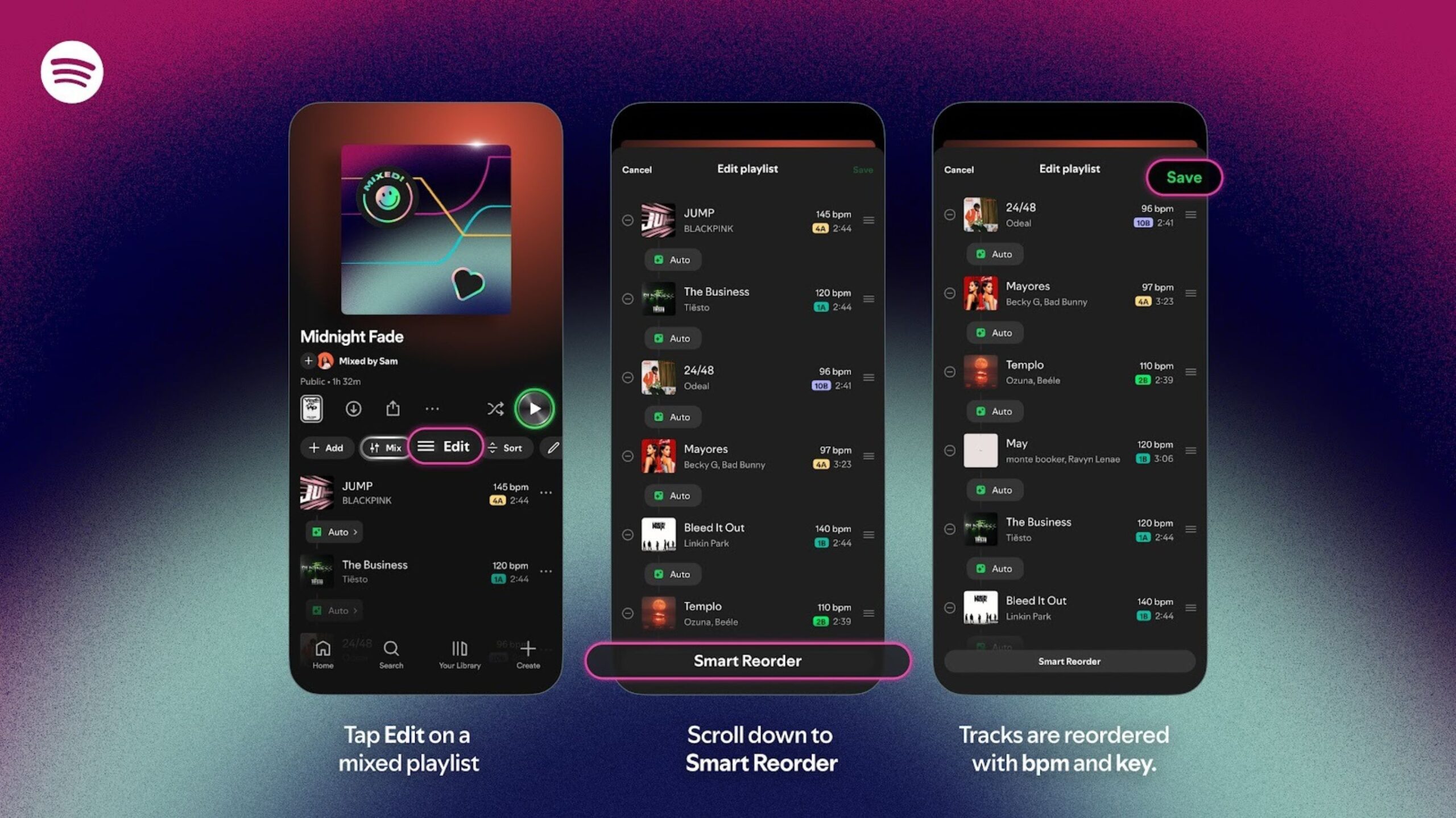 Spotify lanza Smart Reorder