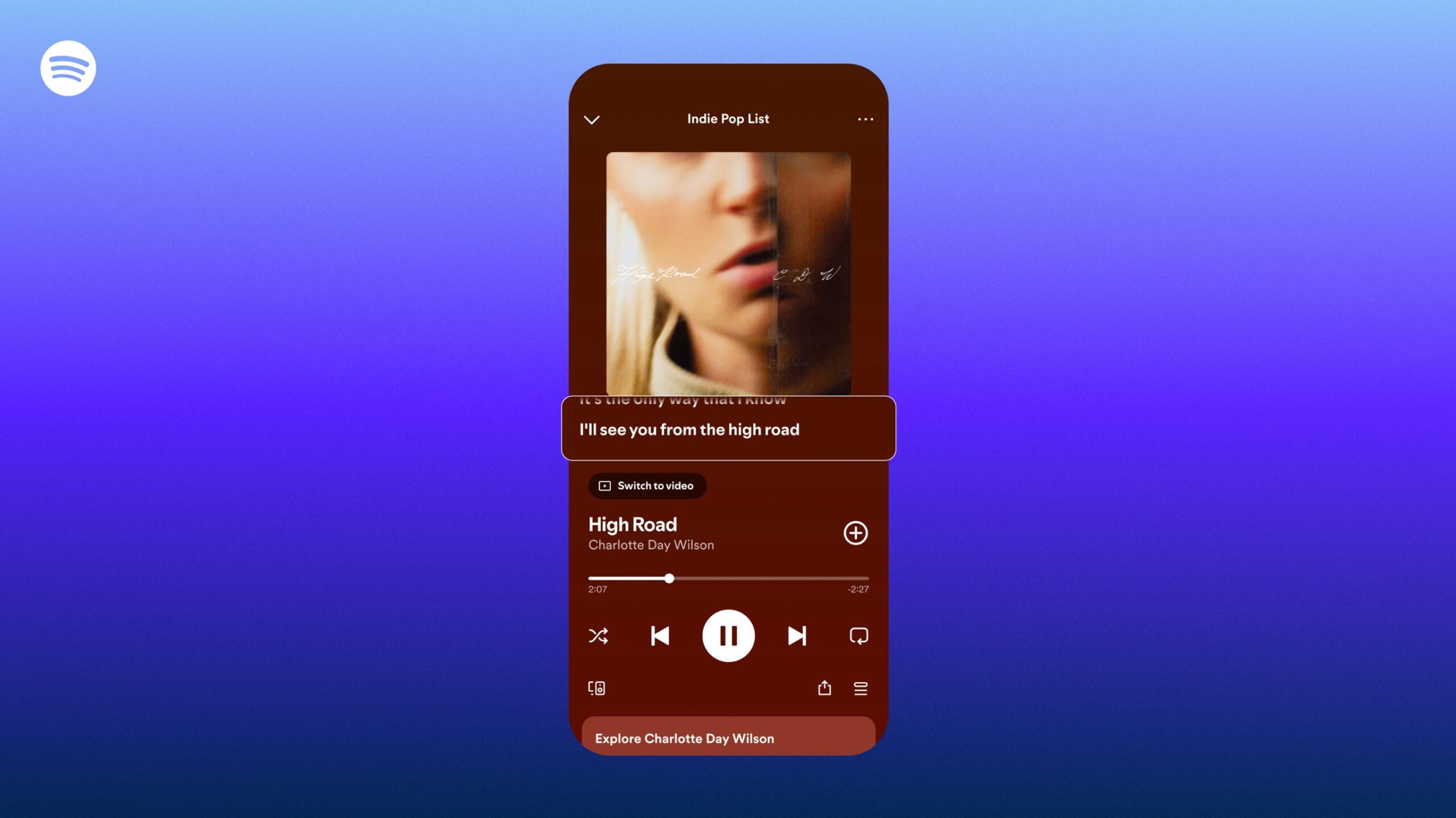 Spotify letras de canciones en modo offline