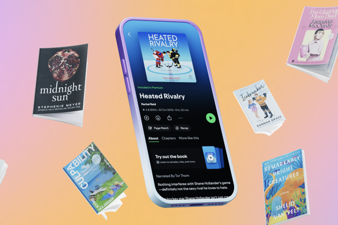 Spotify audiolibros y venta de libros