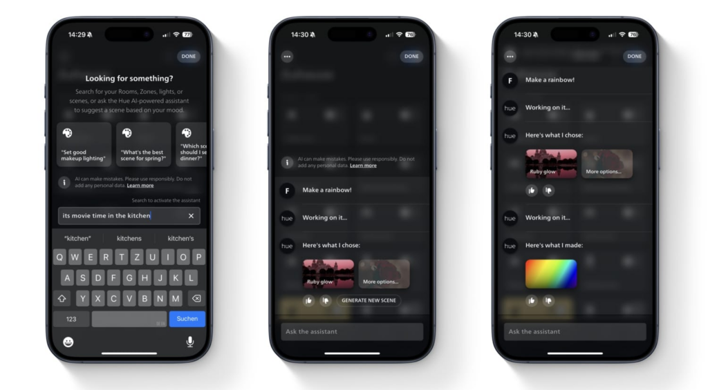 Philips Hue asistente de inteligencia artificial