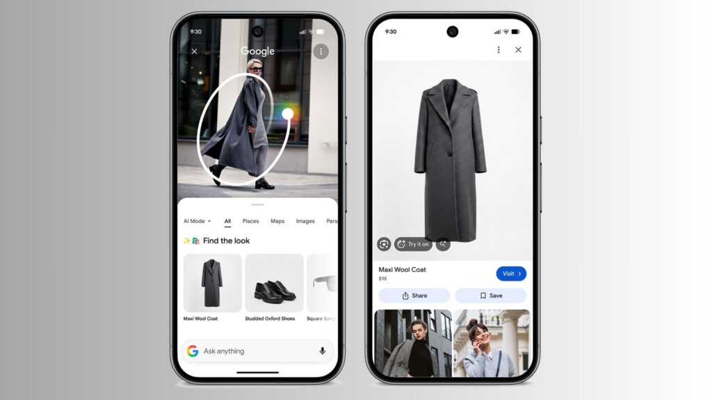 Google Pixel Circle to Search Encuentra el look