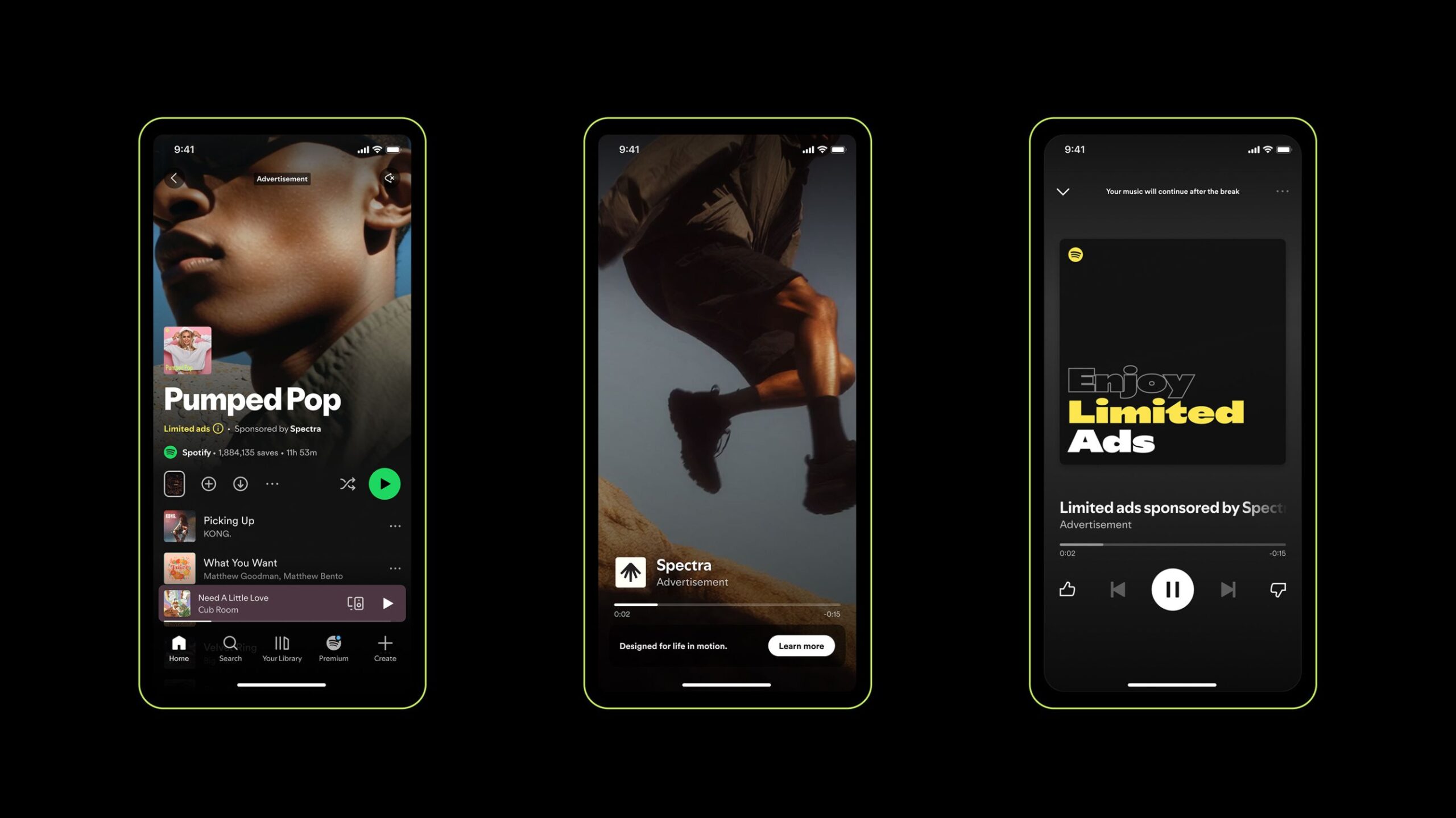 Spotify nuevos formatos publicitarios