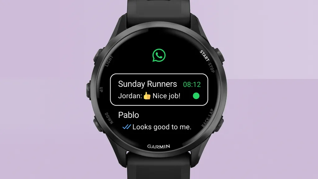 Garmin compatibilidad con WhatsApp