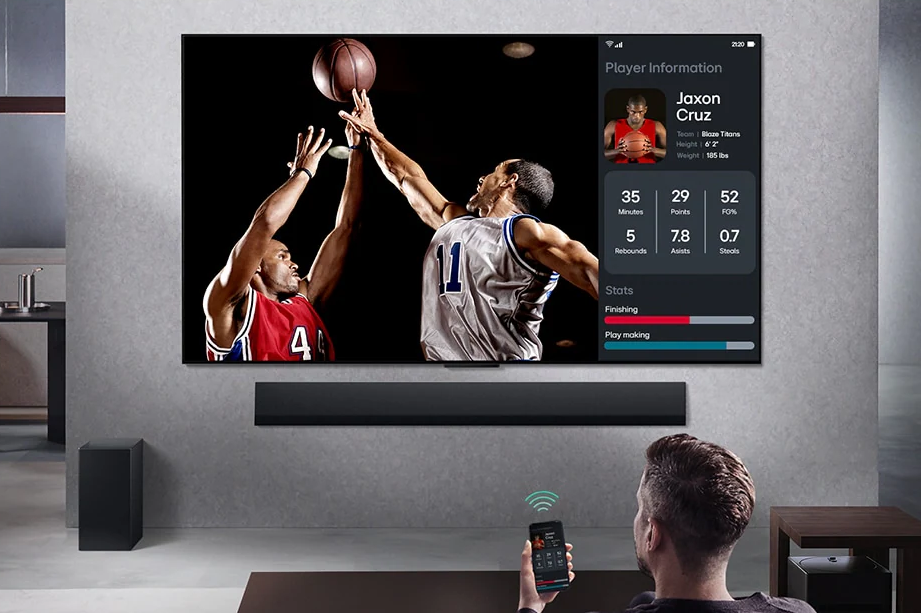 LG QNED evo de 100 pulgadas