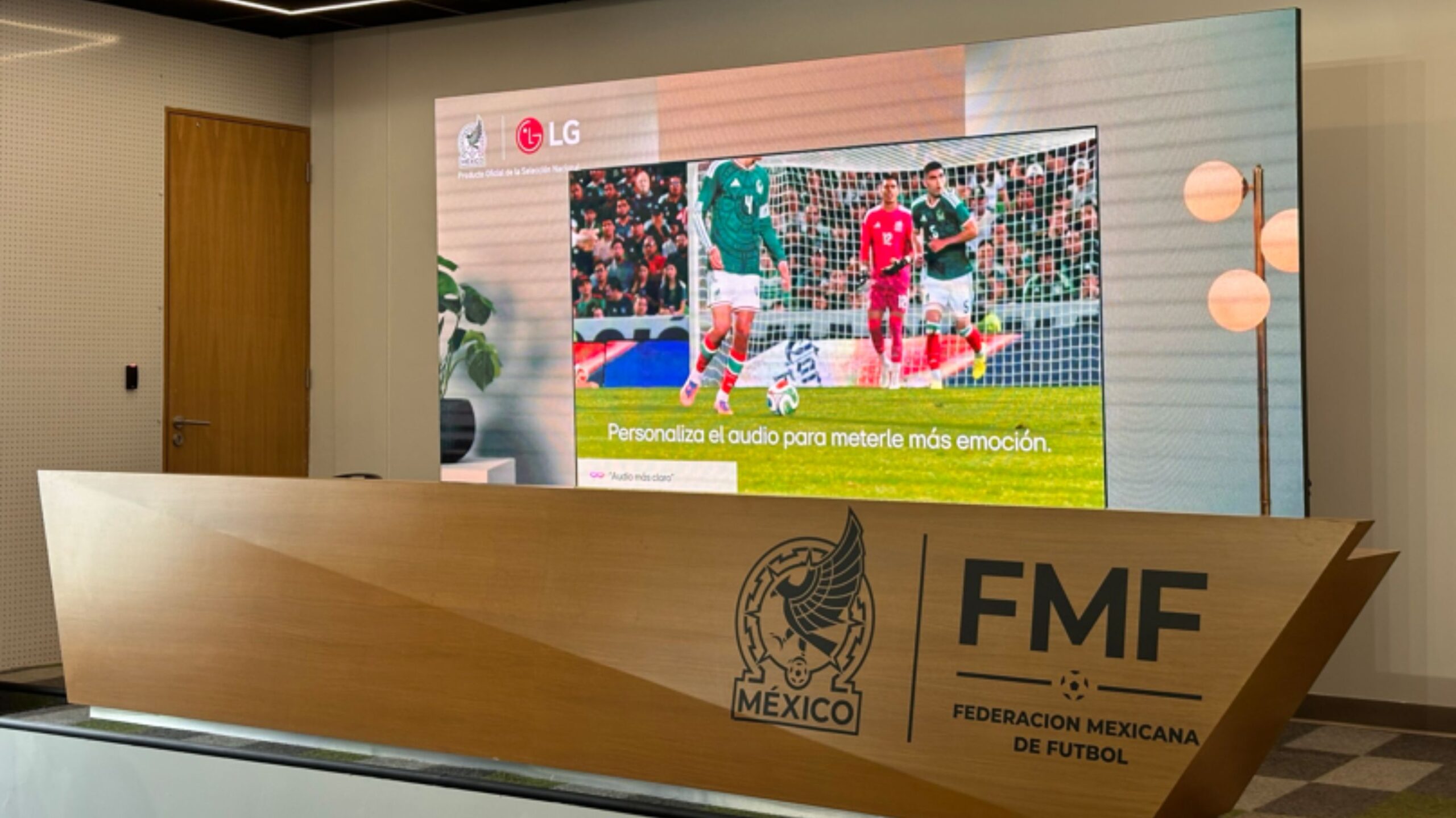 tecnología de LG en el CAR de la Selección Mexicana