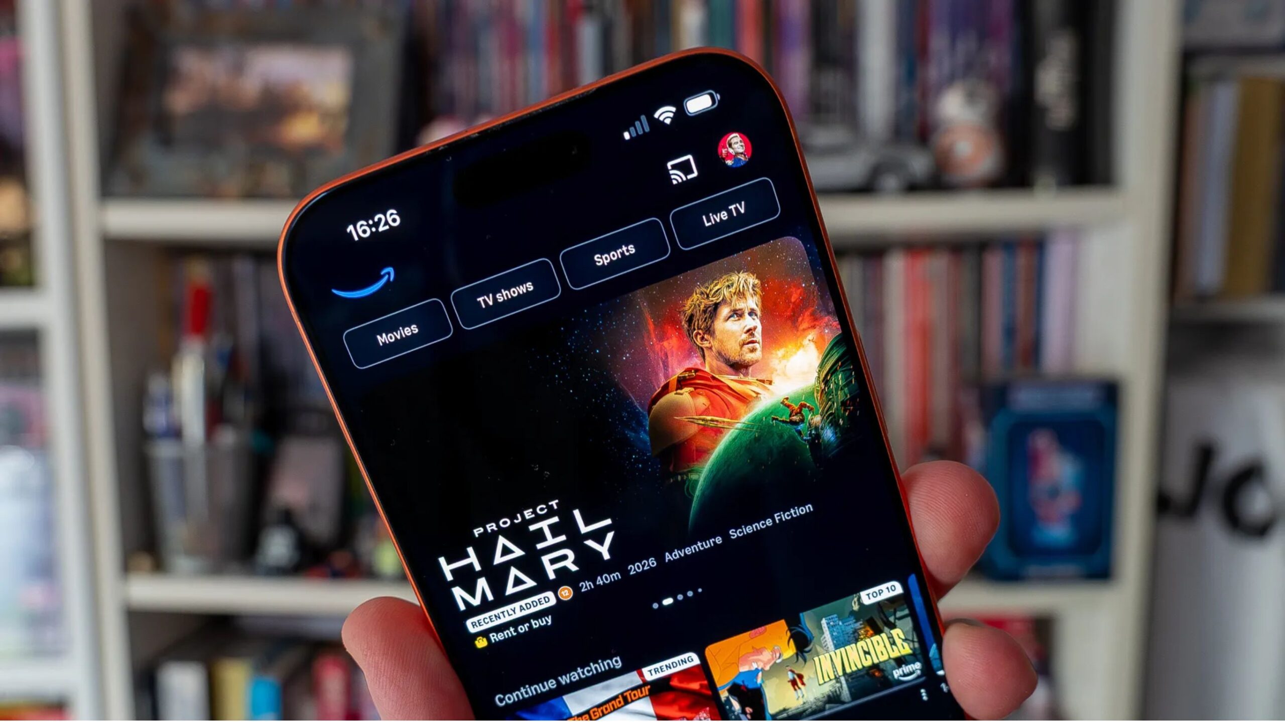 Amazon Prime Video feed de video vertical
