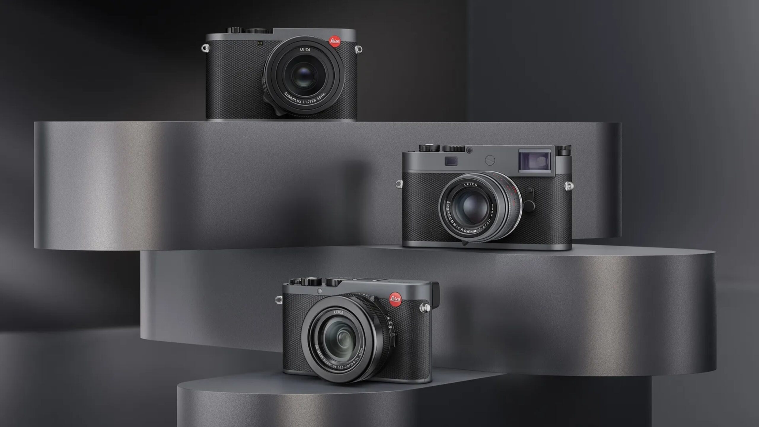 Leica color gris metalizado