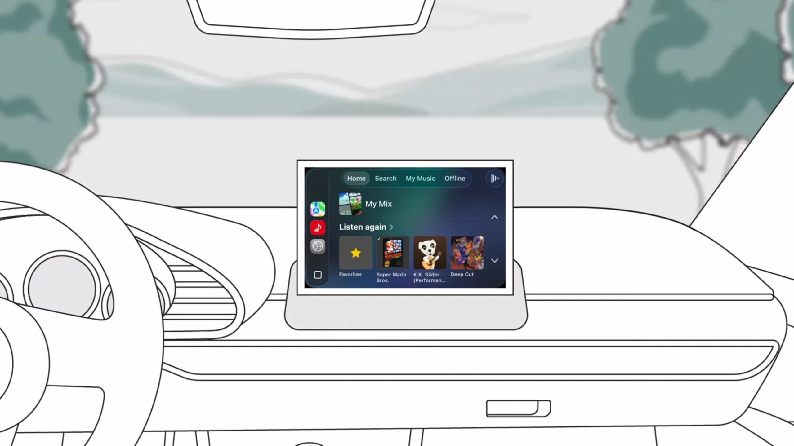 Apple CarPlay | aplicación Nintendo Music