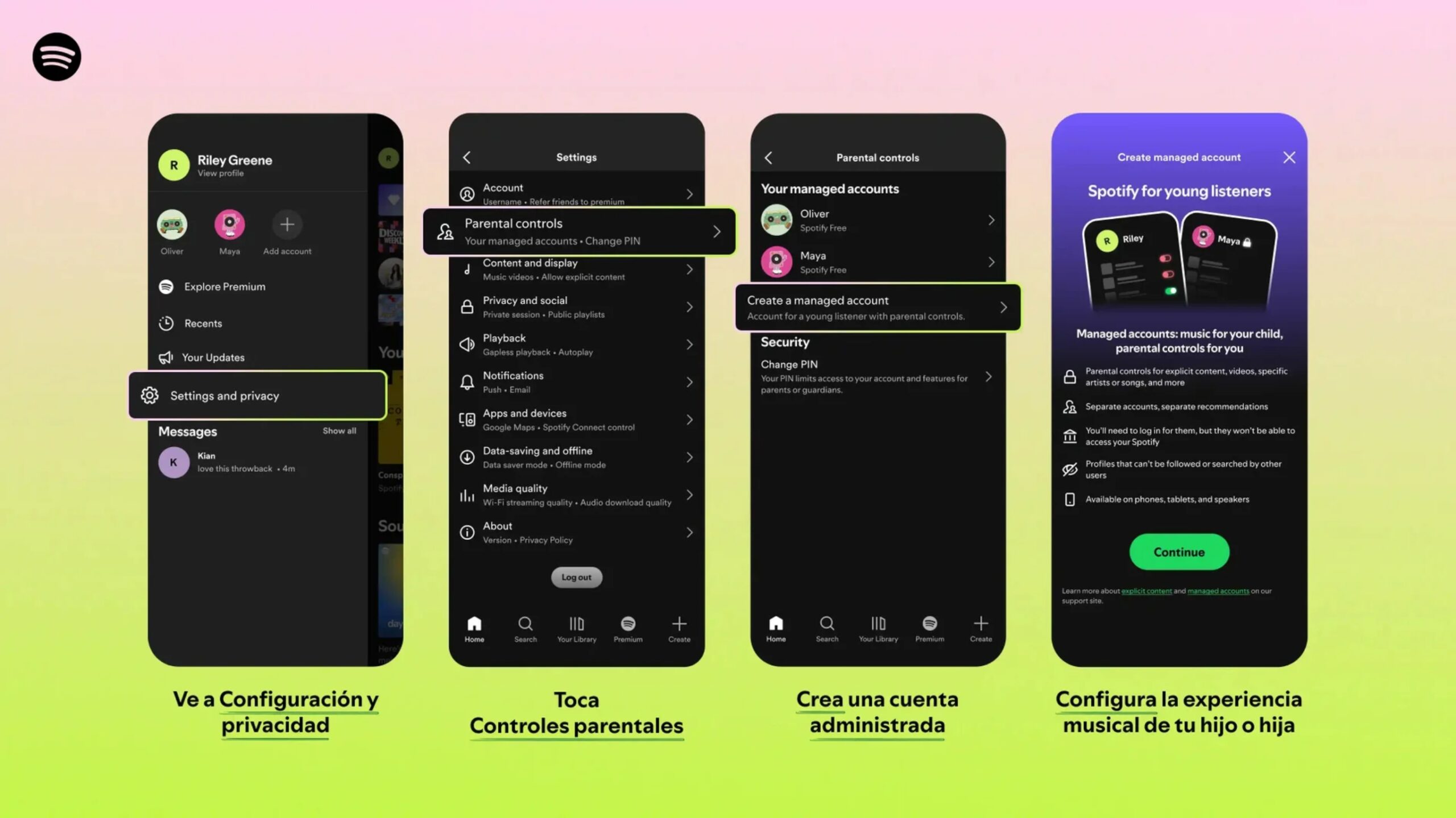 Spotify Cuentas Administradas versión gratuita