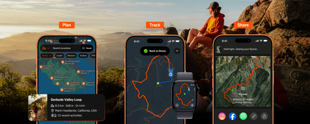 Strava funciones de senderismo