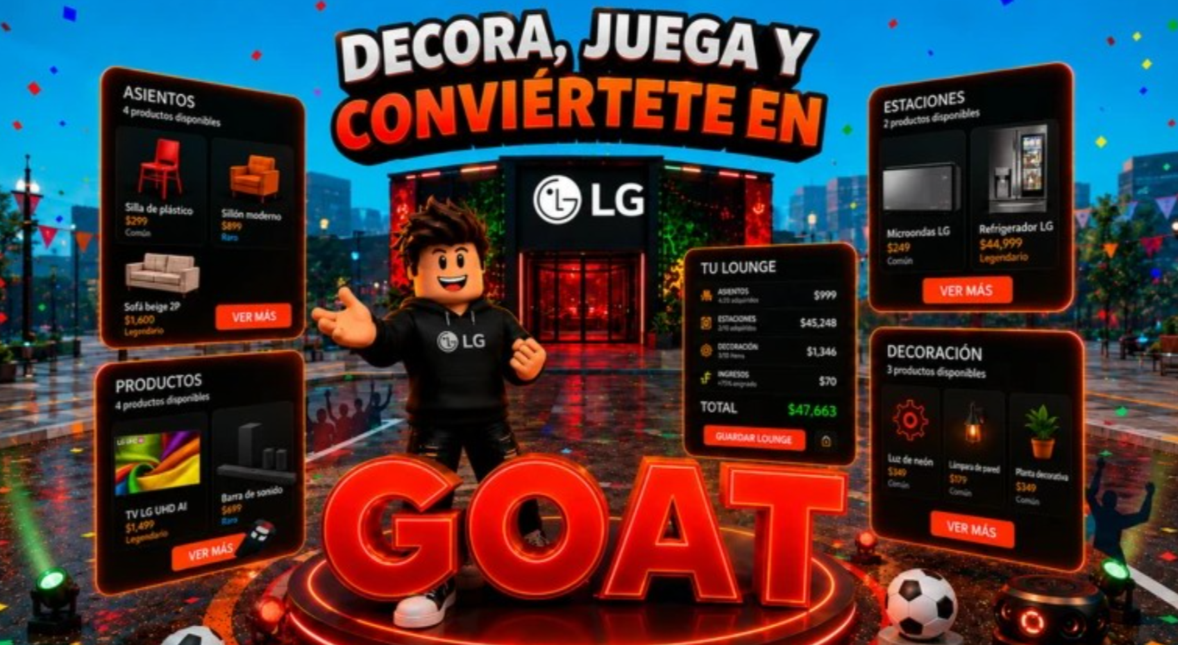 LG GOAT Lounge Tycoon