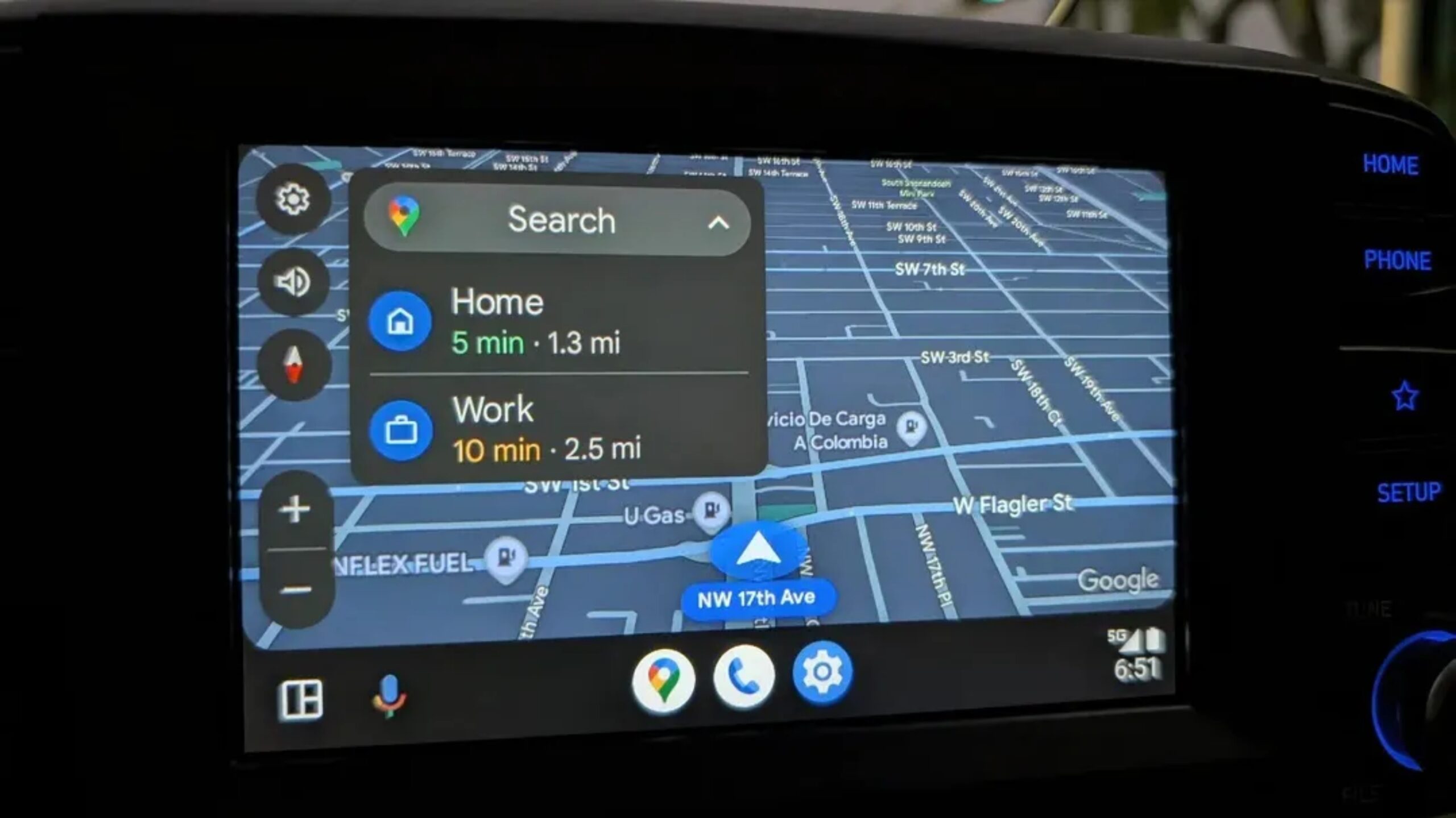 Android Auto velocímetro en Google Maps