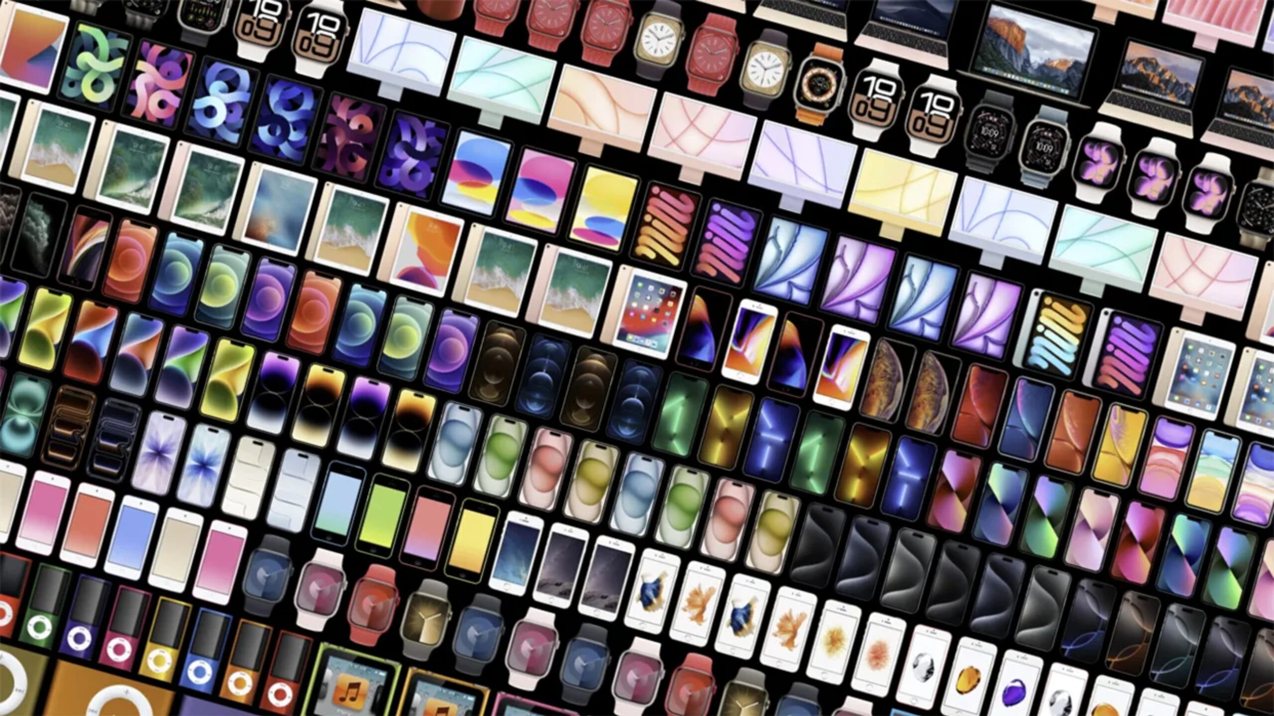 Apple dispositivos de colores