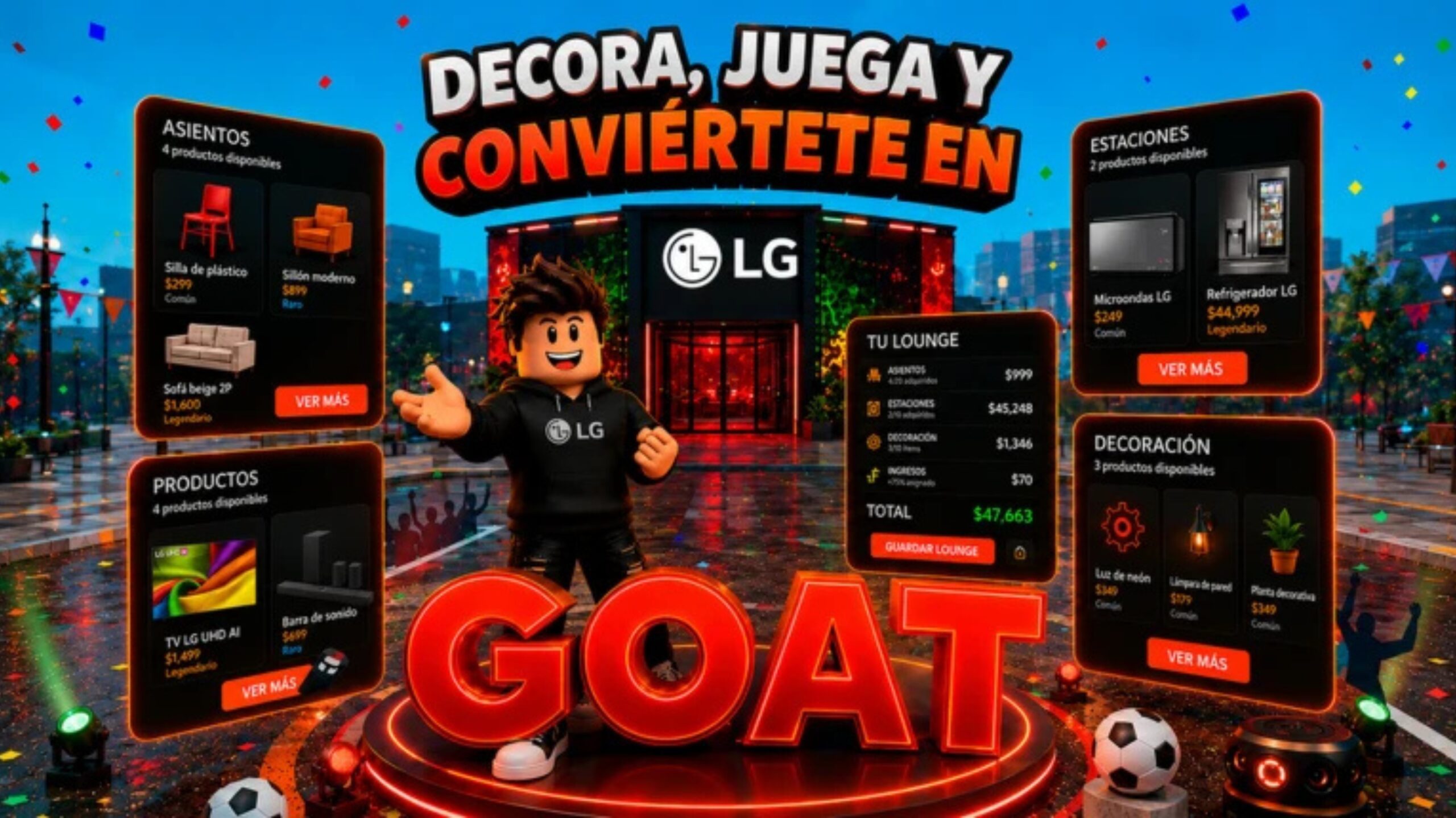 LG GOAT Lounge Tycoon