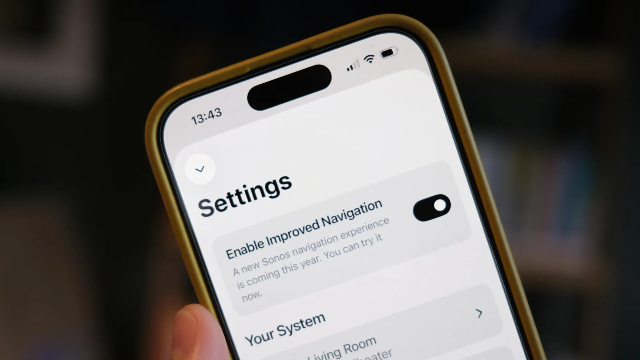 Sonos actualización de aplicación