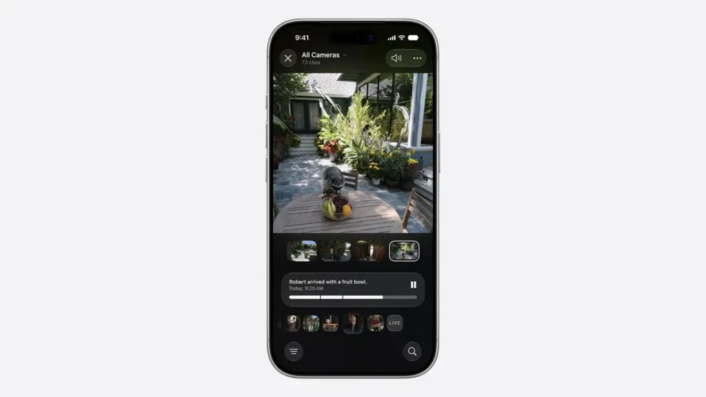 Apple Video seguro de HomeKit