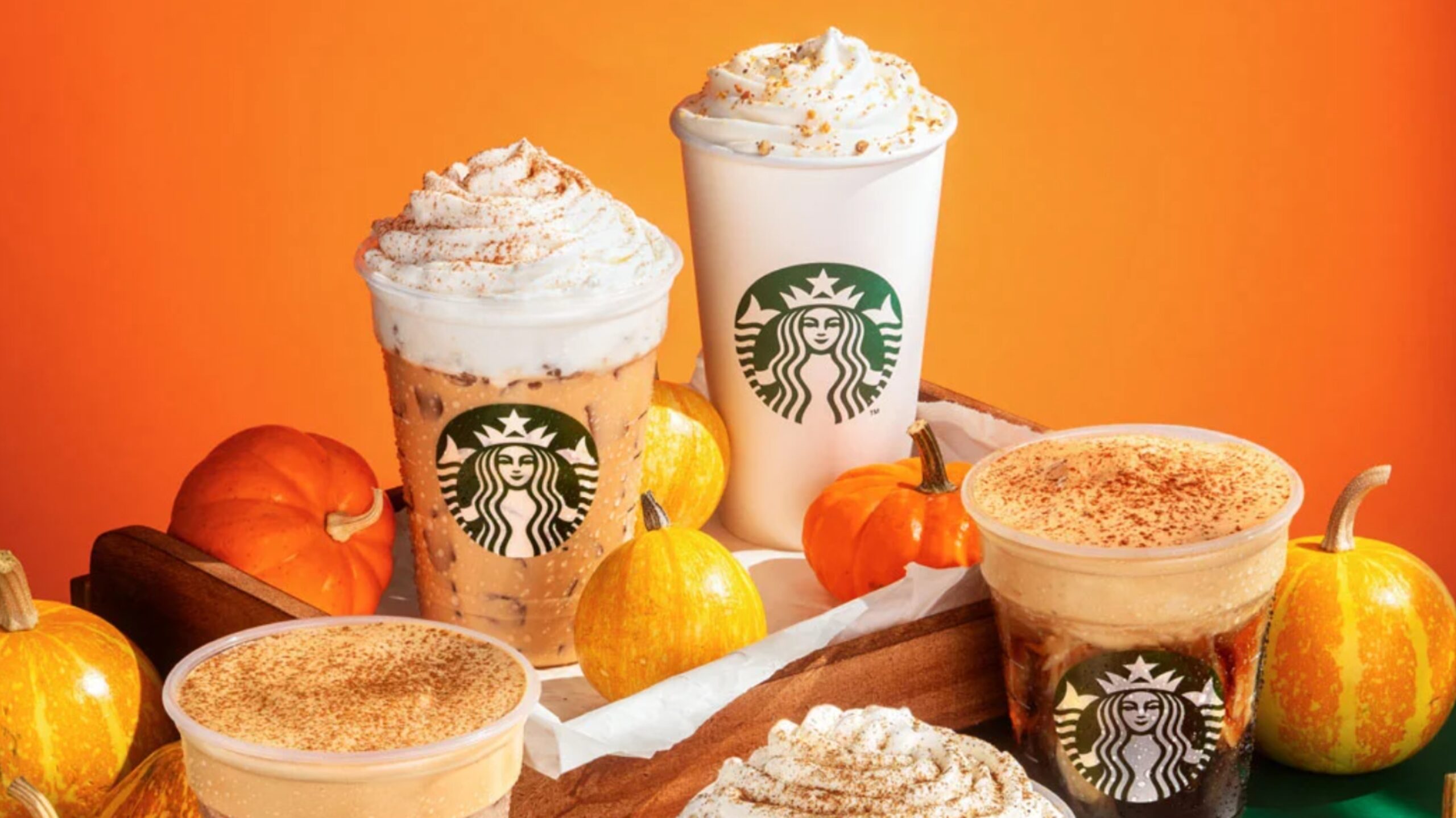 Starbucks Pumpkin Spice y Pecan Crunch